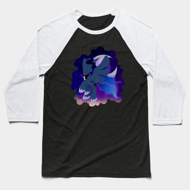 Princess Luna Baseball T-Shirt by WaveCipher